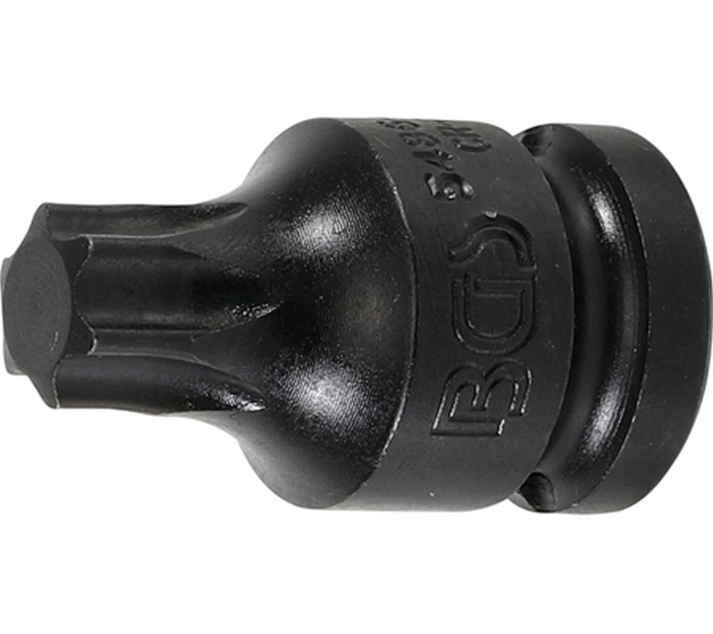 BGS Kraft-Bit-Einsatz | Länge 42 mm | Antrieb Innenvierkant 12,5 mm (1/2") | T-Profil (für Torx) T6