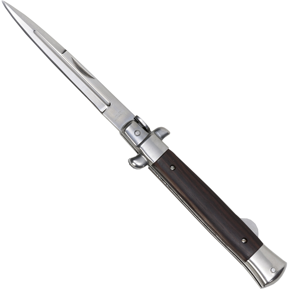 Stiletto Taschenmesser Ebenholzgriff