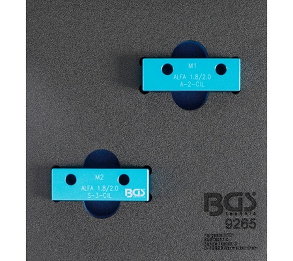 BGS Werkstattwageneinlage 1/6: Nockenwellen-Arretierwerkzeug-Satz | für Alfa Romeo 1.8l / 2.0l 16V