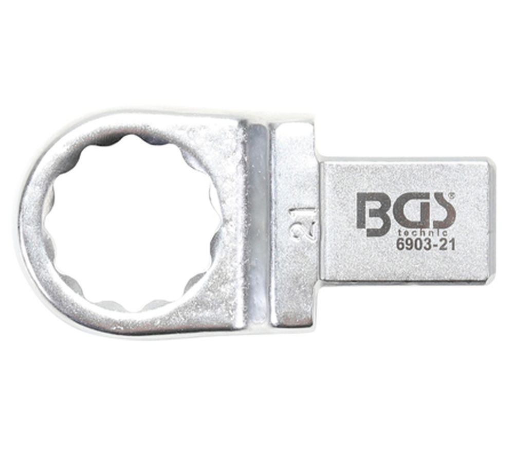 BGS Einsteck-Ringschlüssel | 21 mm | Aufnahme 14 x 18 mm