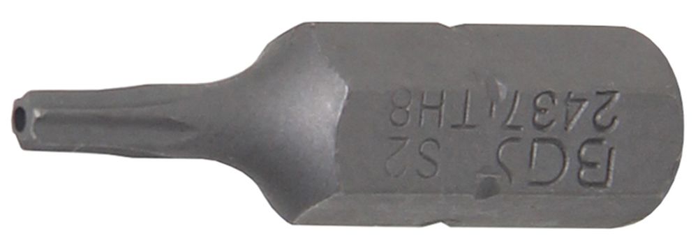 BGS Bit | Antrieb Außensechskant 6,3 mm (1/4") | T-Profil (für Torx) mit Bohrung T8