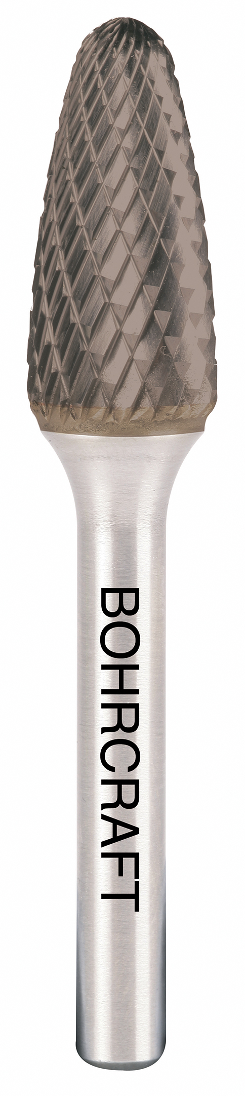HM-Frässtift Form F Rundbogen, TiALN P-Plus8,0 mm / Kreuzverzahnung in BC Verp.