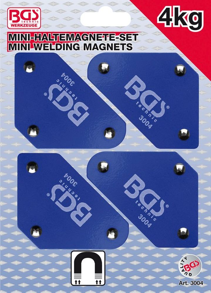 BGS Mini-Magnethalter-Satz | 45° - 90° - 135° | 4-tlg.