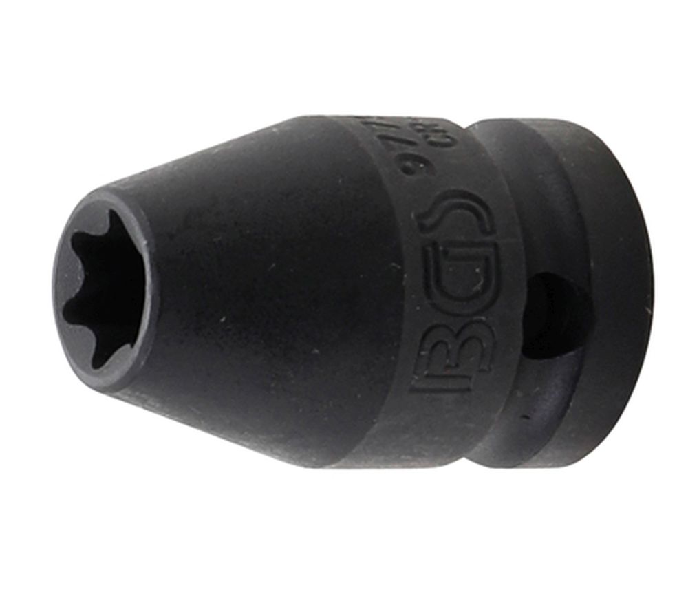 BGS Kraft-Steckschlüssel-Einsatz E-Profil | Antrieb Innenvierkant 12,5 mm (1/2") | SW E12