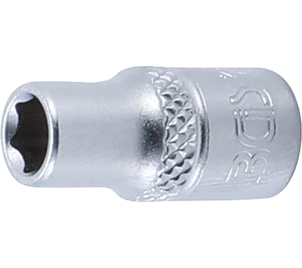 BGS Steckschlüssel-Einsatz Sechskant | Antrieb Innenvierkant 6,3 mm (1/4") | SW 6 mm