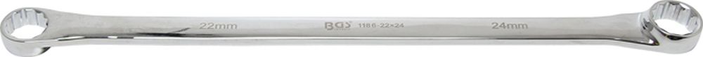 BGS Doppel-Ringschlüssel | extra lang | SW 22 x 24 mm