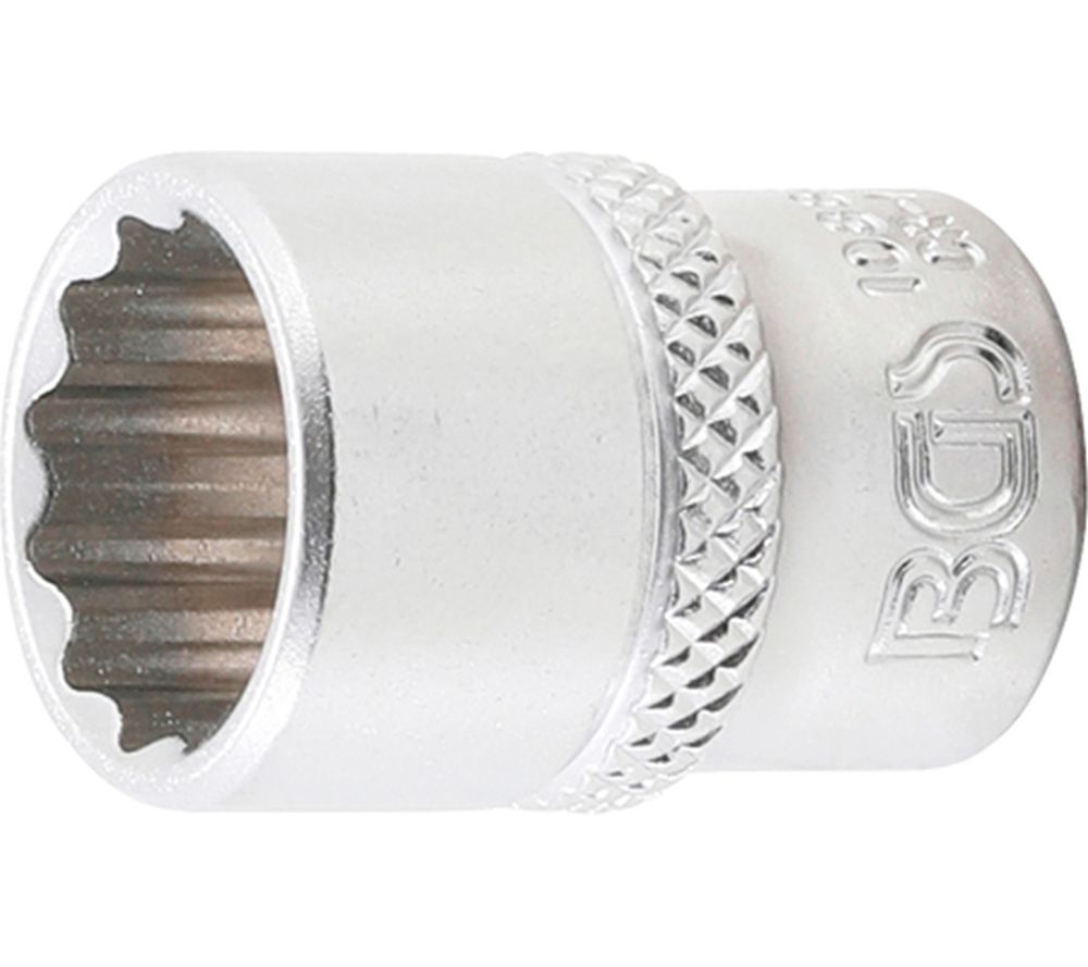 BGS Steckschlüssel-Einsatz Zwölfkant | Antrieb Innenvierkant 6,3 mm (1/4") | SW 1/2"