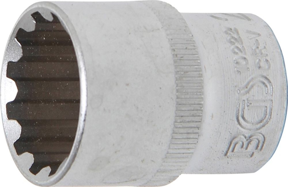 BGS Steckschlüssel-Einsatz Gear Lock | Antrieb Innenvierkant 12,5 mm (1/2") | SW 22 mm