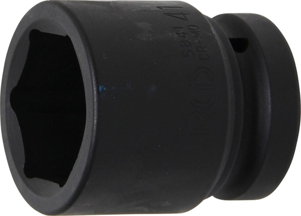 BGS Kraft-Steckschlüssel-Einsatz Sechskant | Antrieb Innenvierkant 25 mm (1") | SW 41 mm