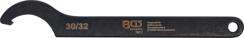 BGS Hakenschlüssel mit Nase | 30 - 32 mm