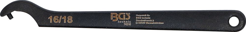 BGS Hakenschlüssel mit Zapfen | 16 - 18 mm