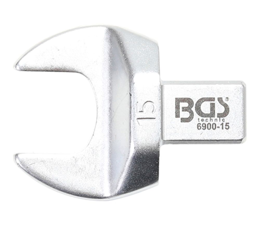 BGS Einsteck-Maulschlüssel | 15 mm | Aufnahme 9 x 12 mm