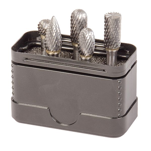 Frässtifte HM 5tlg. HD-Ausführung Form B, C, D, E, G Kopf 9,6 mm