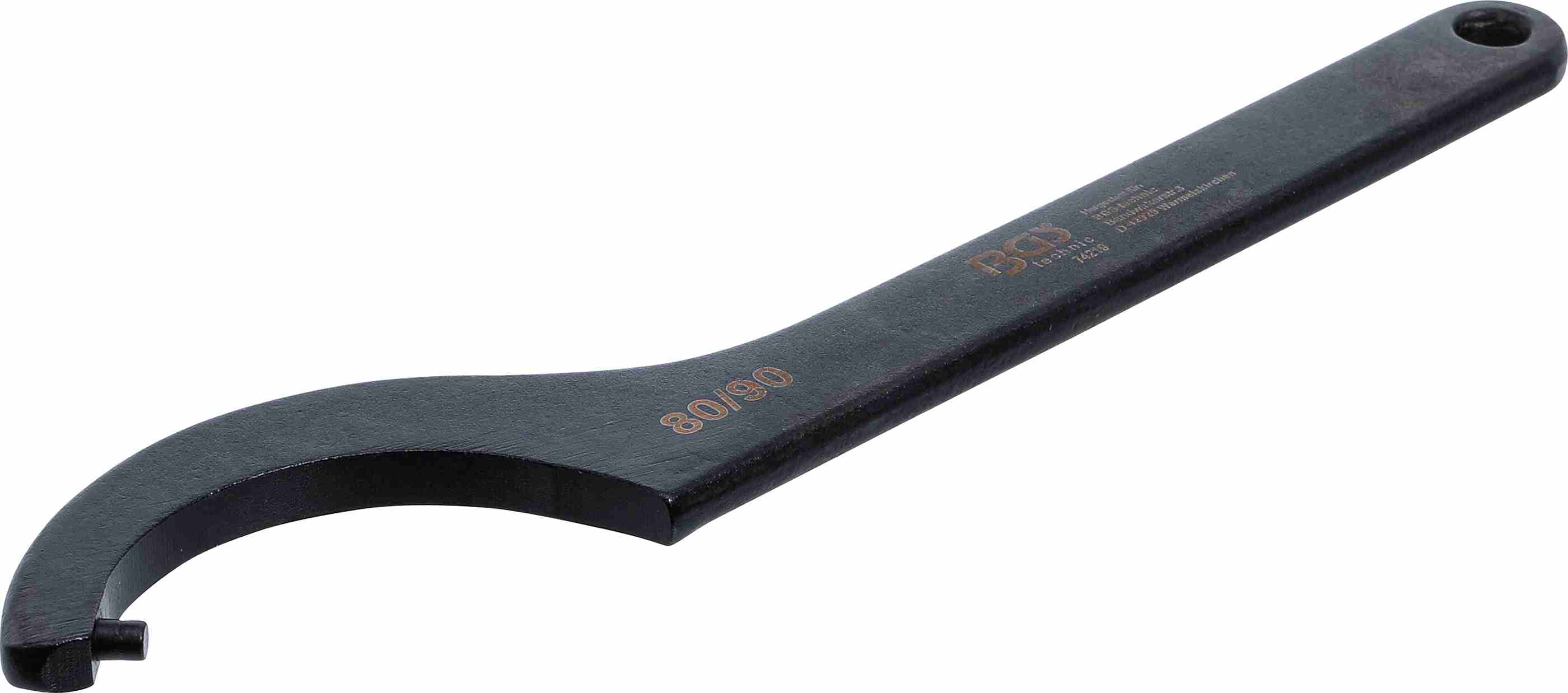 BGS Hakenschlüssel mit Zapfen | 80 - 90 mm