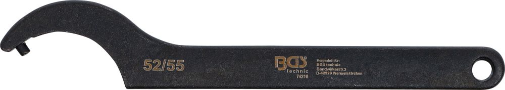 BGS Hakenschlüssel mit Zapfen | 52 - 55 mm