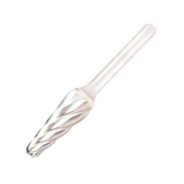 Hartmetallfräser, Form L Rundkegel 14°, konisch d1 12.7 mm, Schaftd. 6.0 mm Schnellfrässchliff für