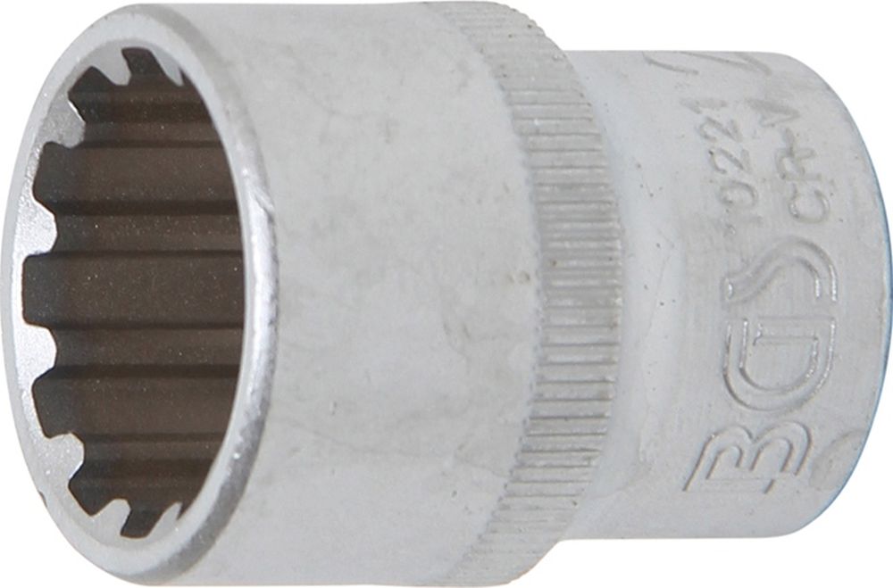 BGS Steckschlüssel-Einsatz Gear Lock | Antrieb Innenvierkant 12,5 mm (1/2") | SW 21 mm