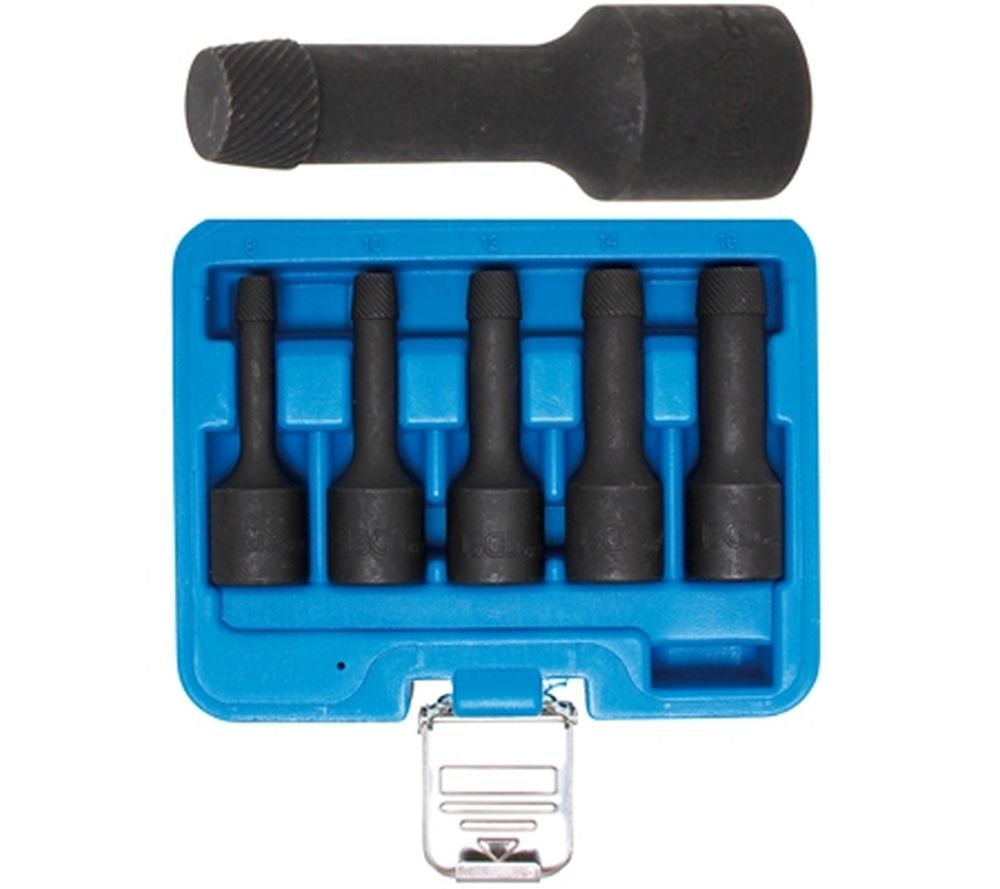 BGS Spiral-Profil-Steckschlüssel-Satz / Schraubenausdreher | Antrieb Innenvierkant 12,5 mm (1/2") |