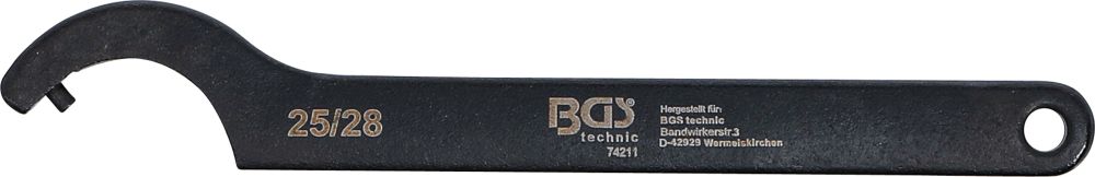 BGS Hakenschlüssel mit Zapfen | 25 - 28 mm