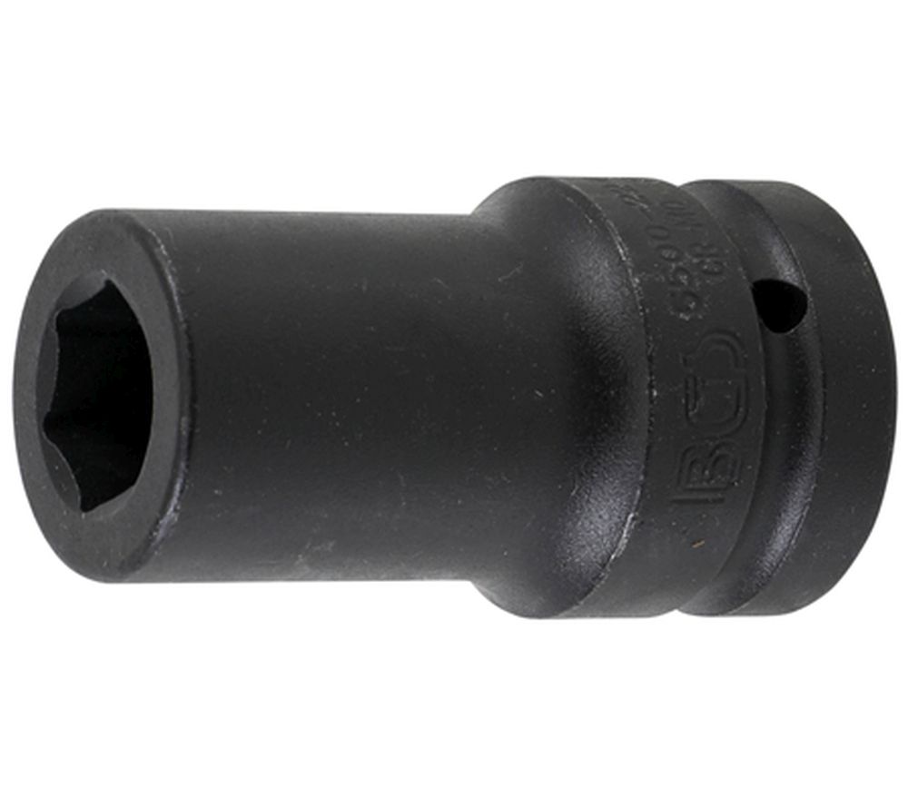 BGS Kraft-Steckschlüssel-Einsatz Sechskant, tief | Antrieb Innenvierkant 25 mm (1") | SW 22 mm