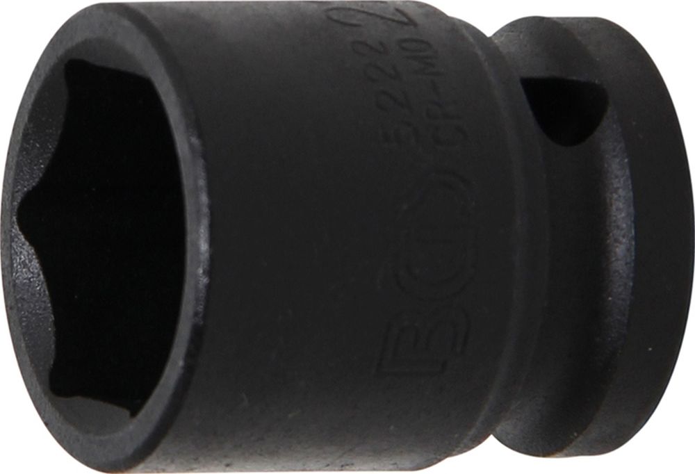BGS Kraft-Steckschlüssel-Einsatz Sechskant | Antrieb Innenvierkant 12,5 mm (1/2") | SW 22 mm