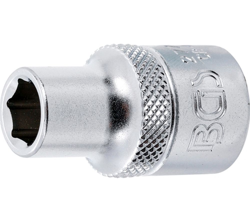 BGS Steckschlüssel-Einsatz Sechskant | Antrieb Innenvierkant 12,5 mm (1/2") | SW 3/8"