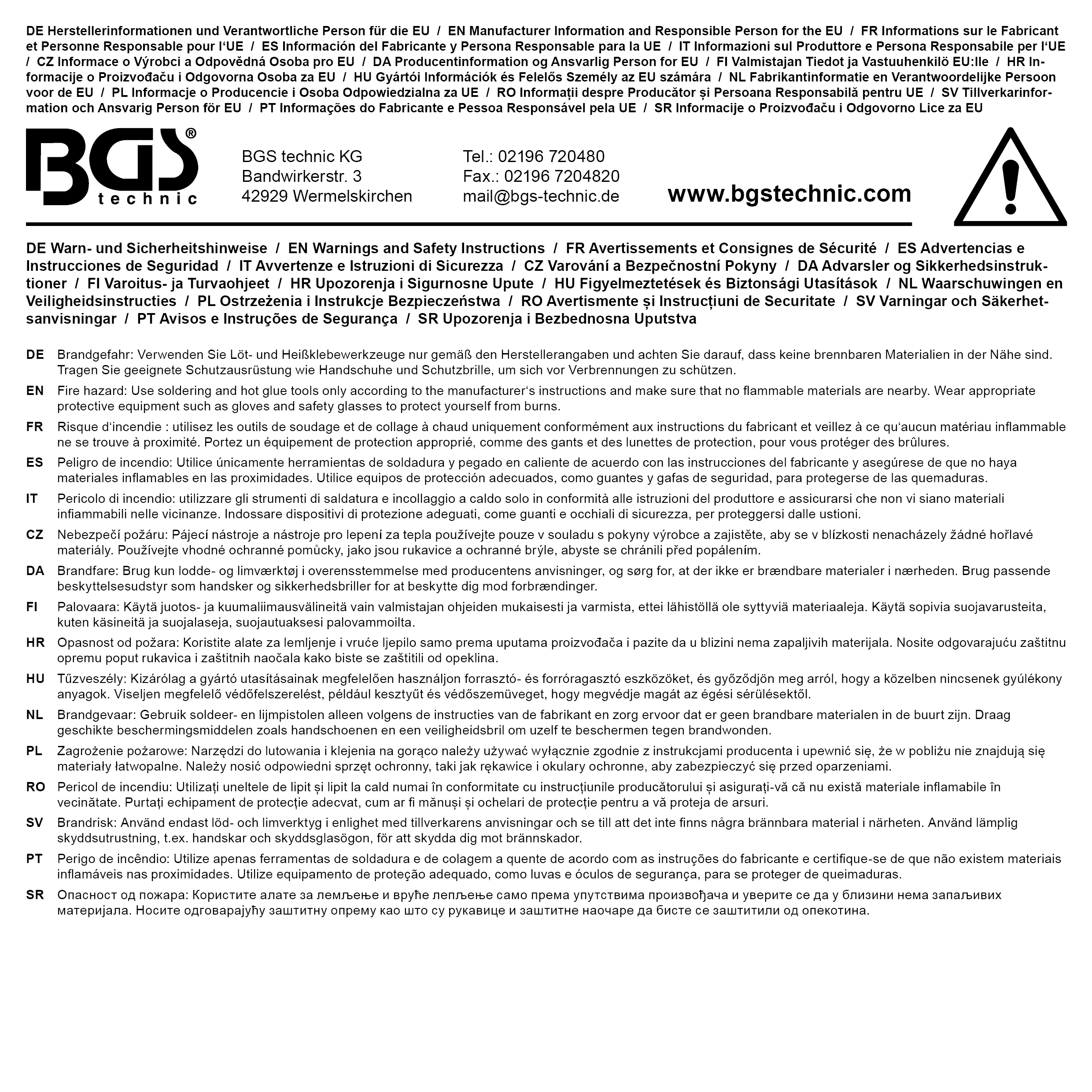BGS Diy Heißklebe-Patronen | transparent | Ø 11 mm, 100 mm | 6-tlg.
