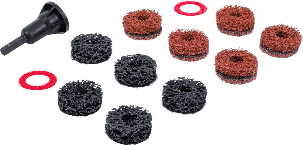 BGS Radnabenschleifer-Satz | für Stehbolzen und Radmutternbolzen | 14-tlg.