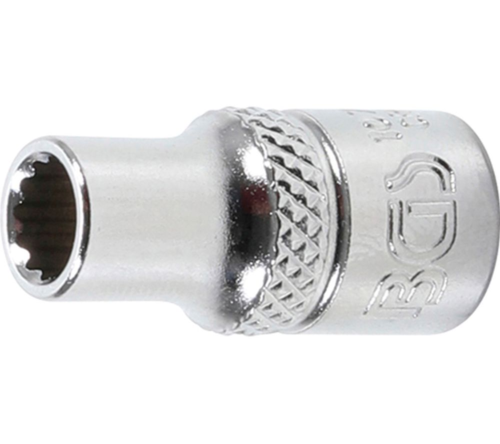 BGS Steckschlüssel-Einsatz Zwölfkant | Antrieb Innenvierkant 6,3 mm (1/4") | SW 5,5 mm