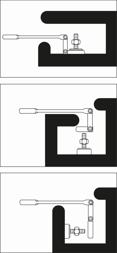 BGS Doppelgelenk-Ratschenring-Maulschlüssel | abwinkelbar | SW 13 mm