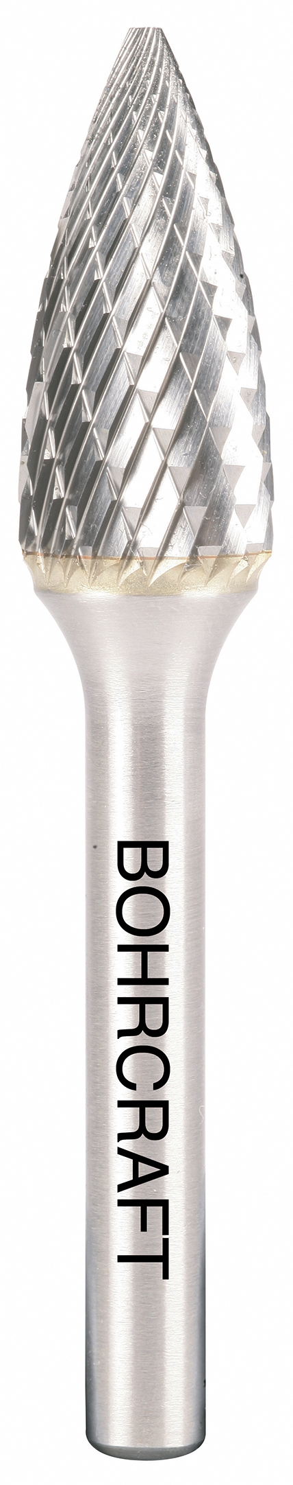 HM-Frässtift Form G Spitzbogen P-Plus8,0 mm / Kreuzverzahnung in BC Verp.