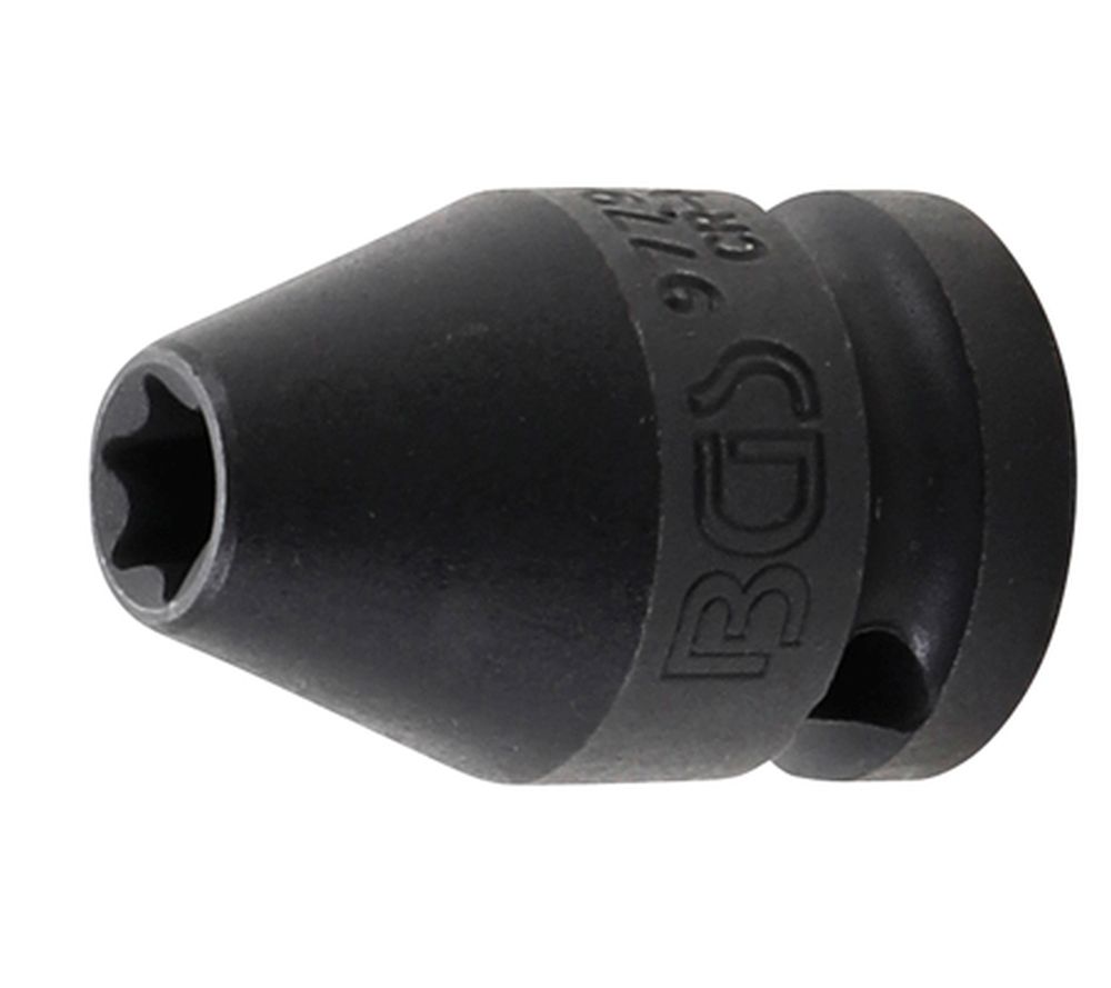 BGS Kraft-Steckschlüssel-Einsatz E-Profil | Antrieb Innenvierkant 12,5 mm (1/2") | SW E10