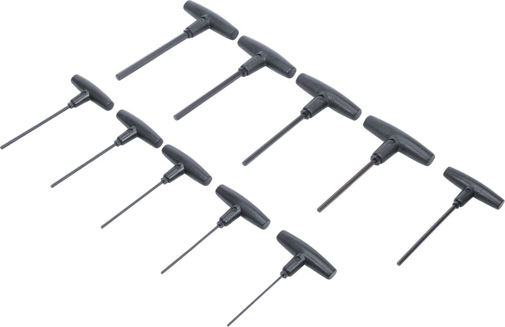 BGS Diy Schraubendreher-Satz mit T-Griff | Zollmaße | Innensechskant 3/32" - 3/8" | 10-tlg.