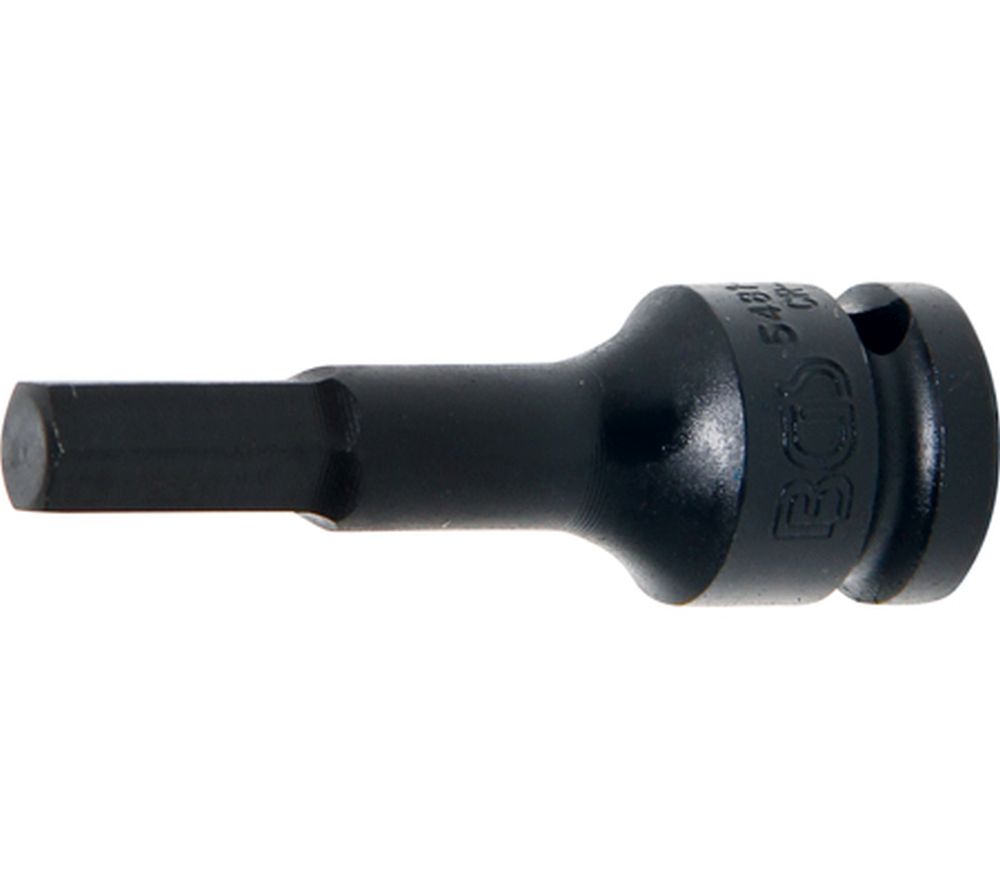 BGS Kraft-Bit-Einsatz | Länge 75 mm | Antrieb Innenvierkant 12,5 mm (1/2") | Innensechskant 10 mm