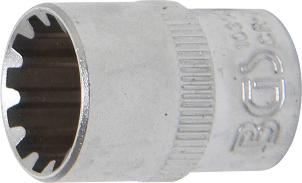 BGS Steckschlüssel-Einsatz Gear Lock | Antrieb Innenvierkant 10 mm (3/8") | SW 14 mm