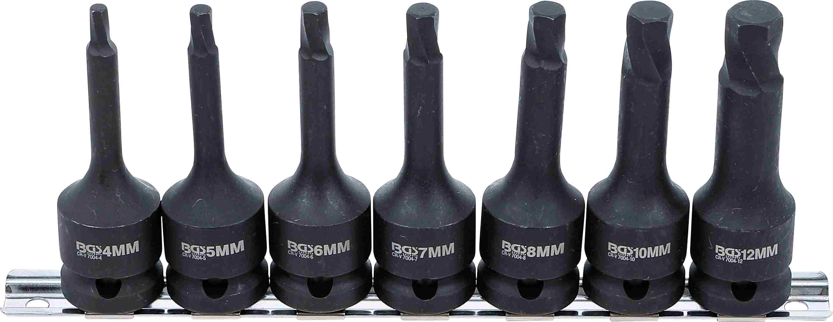 BGS Schraubenausdreher-Satz | Antrieb Innenvierkant 12,5 mm (1/2") | für defekten Innensechskant 4 