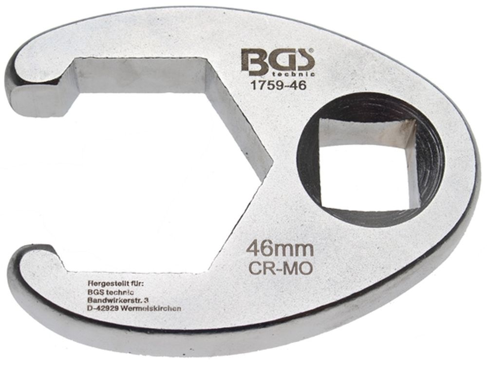 BGS Hahnenfußschlüssel | Antrieb Innenvierkant 20 mm (3/4") | SW 46 mm