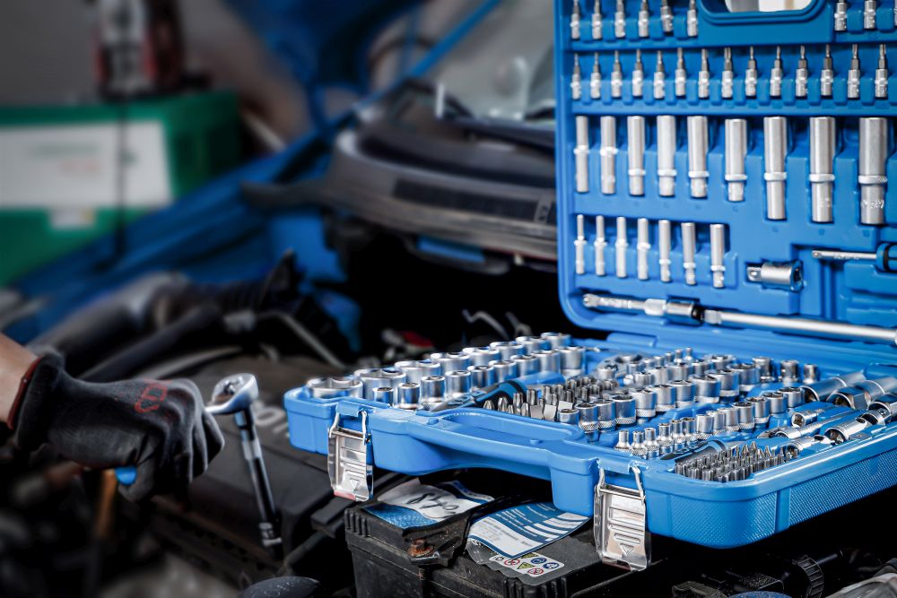 BGS Steckschlüssel-Satz Sechskant | Antrieb 6,3 mm (1/4") / 10 mm (3/8") / 12,5 mm (1/2") | 192-tlg