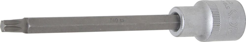 BGS Bit-Einsatz | Länge 140 mm | Antrieb Innenvierkant 12,5 mm (1/2") | T-Profil (für Torx) T40
