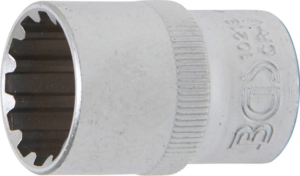 BGS Steckschlüssel-Einsatz Gear Lock | Antrieb Innenvierkant 12,5 mm (1/2") | SW 19 mm