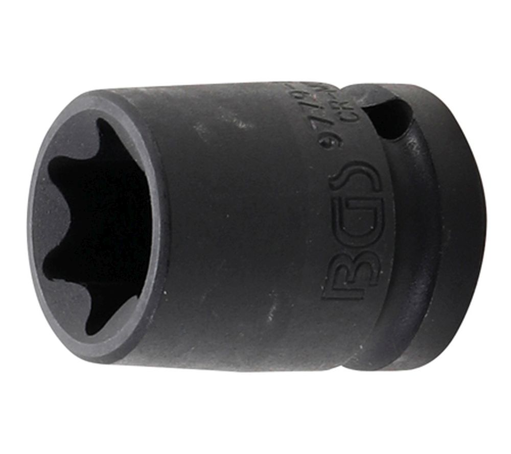 BGS Kraft-Steckschlüssel-Einsatz E-Profil | Antrieb Innenvierkant 12,5 mm (1/2") | SW E24