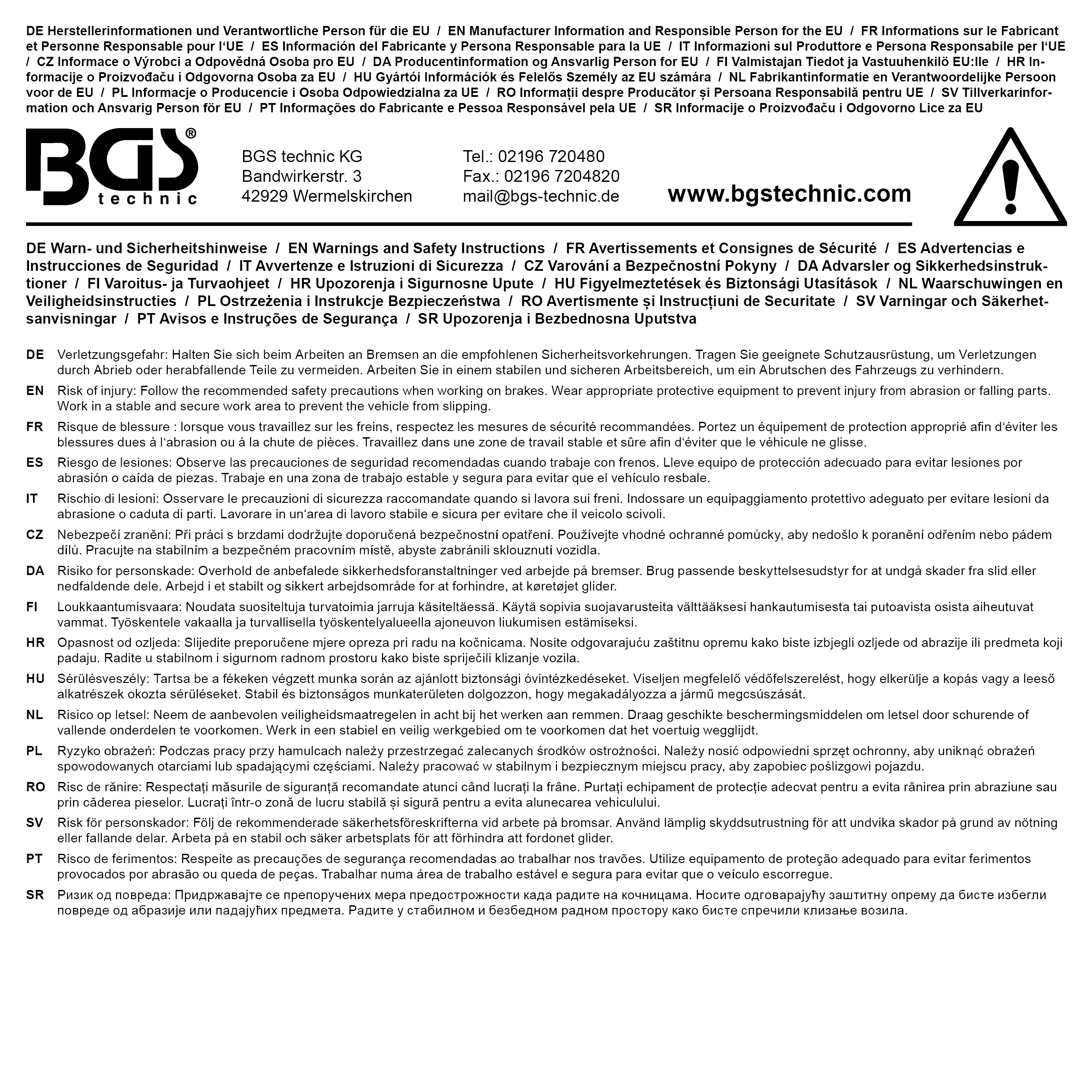 BGS Bremssattel-Einsatz | E-Profil (für Torx) | für MAN TGA | Antrieb Außensechskant 30 mm | SW E20