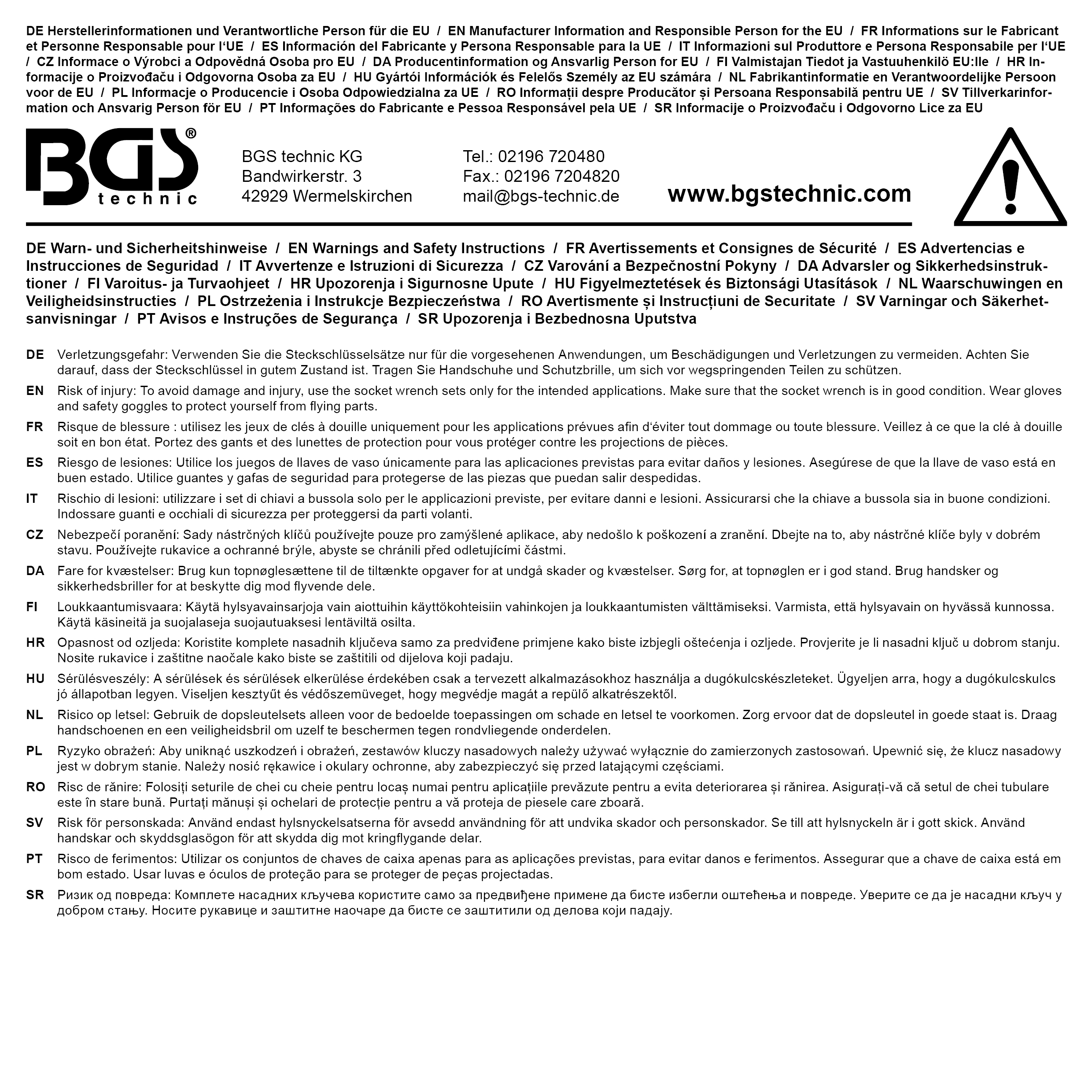 BGS Steckschlüssel-Satz Wellenprofil | Antrieb 6,3 mm (1/4") / 10 mm (3/8") / 12,5 mm (1/2") | 192-
