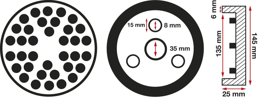 BGS Gummiteller | für Hebebühnen | Ø 145 mm