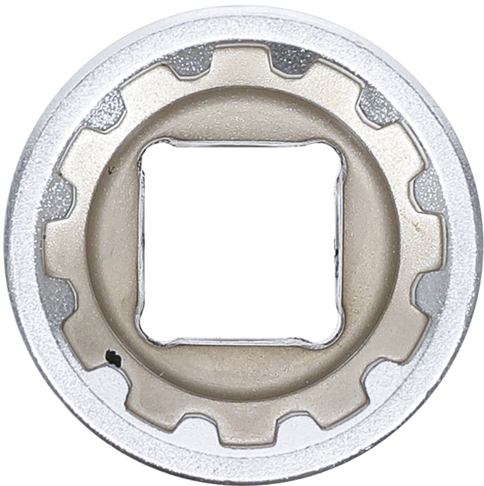 BGS Steckschlüssel-Einsatz Gear Lock | Antrieb Innenvierkant 12,5 mm (1/2") | SW 22 mm