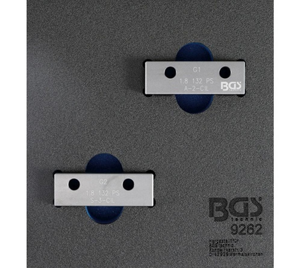 BGS Werkstattwageneinlage 1/6: Nockenwellen-Arretierwerkzeug-Satz | für Fiat, Lancia 1.8l 130 PS