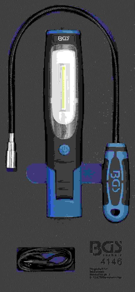 BGS Werkstattwageneinlage 1/3: Handlampe und Magnetheberlampe | 3-tlg.
