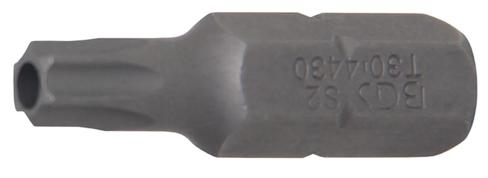 BGS Bit | Antrieb Außensechskant 8 mm (5/16") | T-Profil (für Torx) mit Bohrung T30