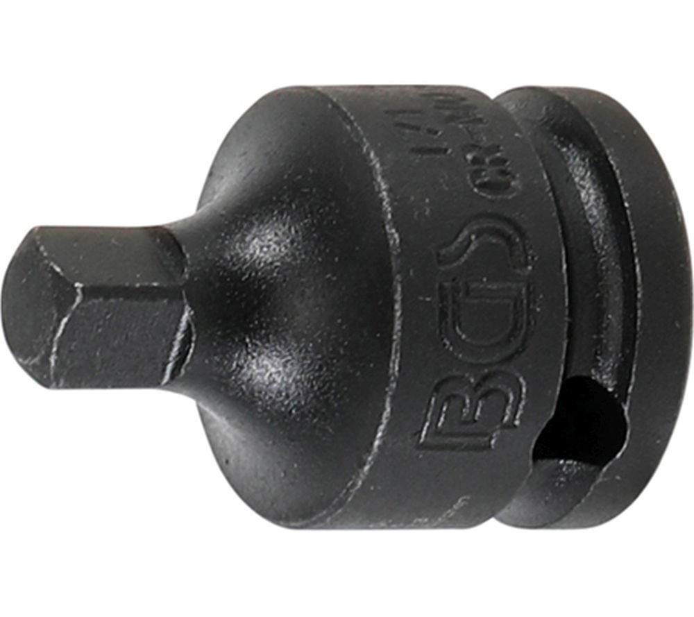 BGS Kraft-Steckschlüssel-Adapter | Innenvierkant 10 mm (3/8") - Außenvierkant 6,3 mm (1/4")
