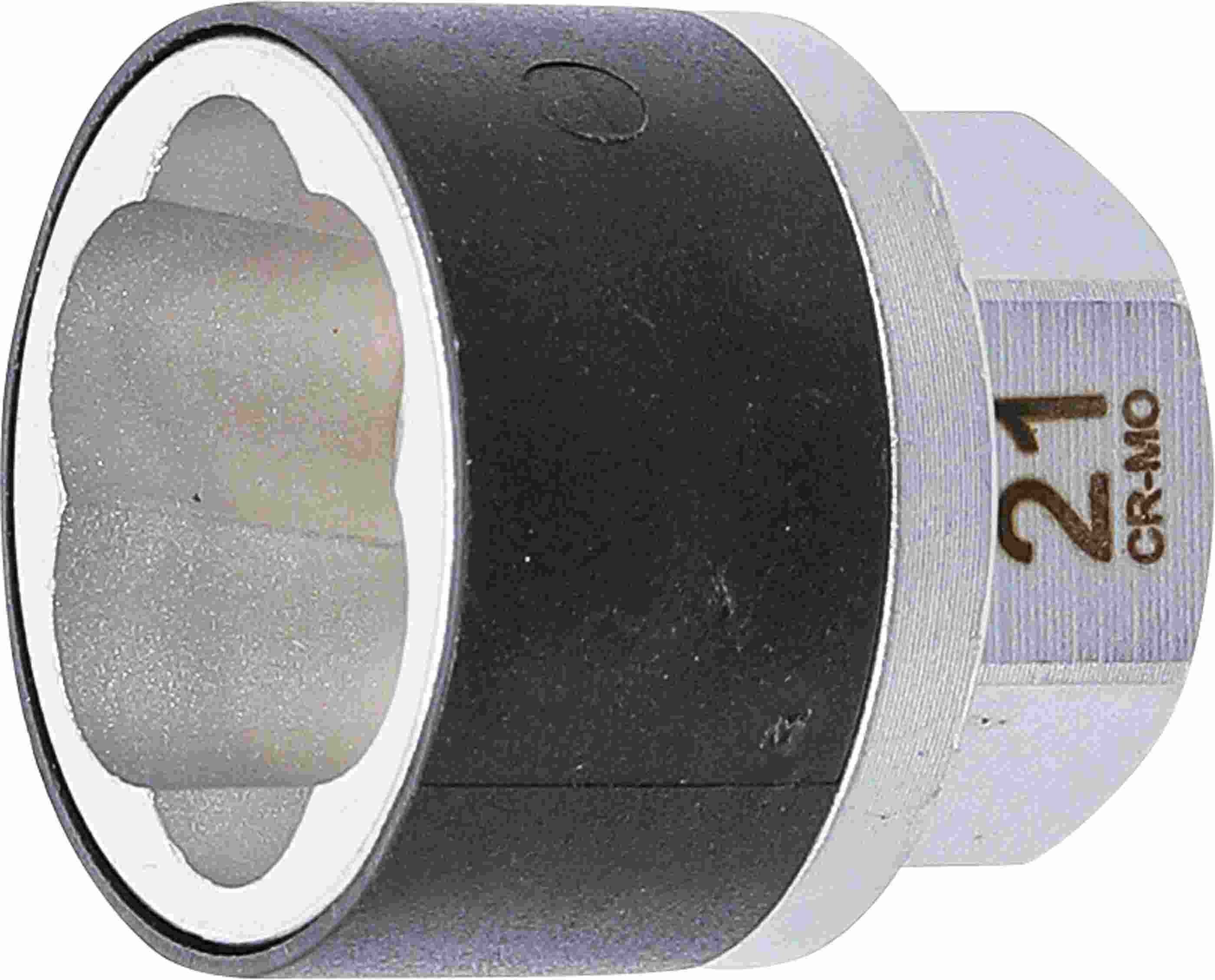 BGS Spiral-Profil-Steckschlüssel-Einsatz / Schraubenausdreher | Antrieb Außensechskant 21 mm | SW 2